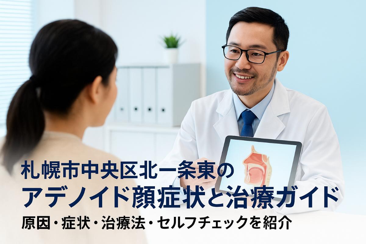 北海道札幌市中央区北一条東でアデノイド顔貌の原因と症状を徹底解説｜治療の種類や費用・セルフチェック方法も紹介