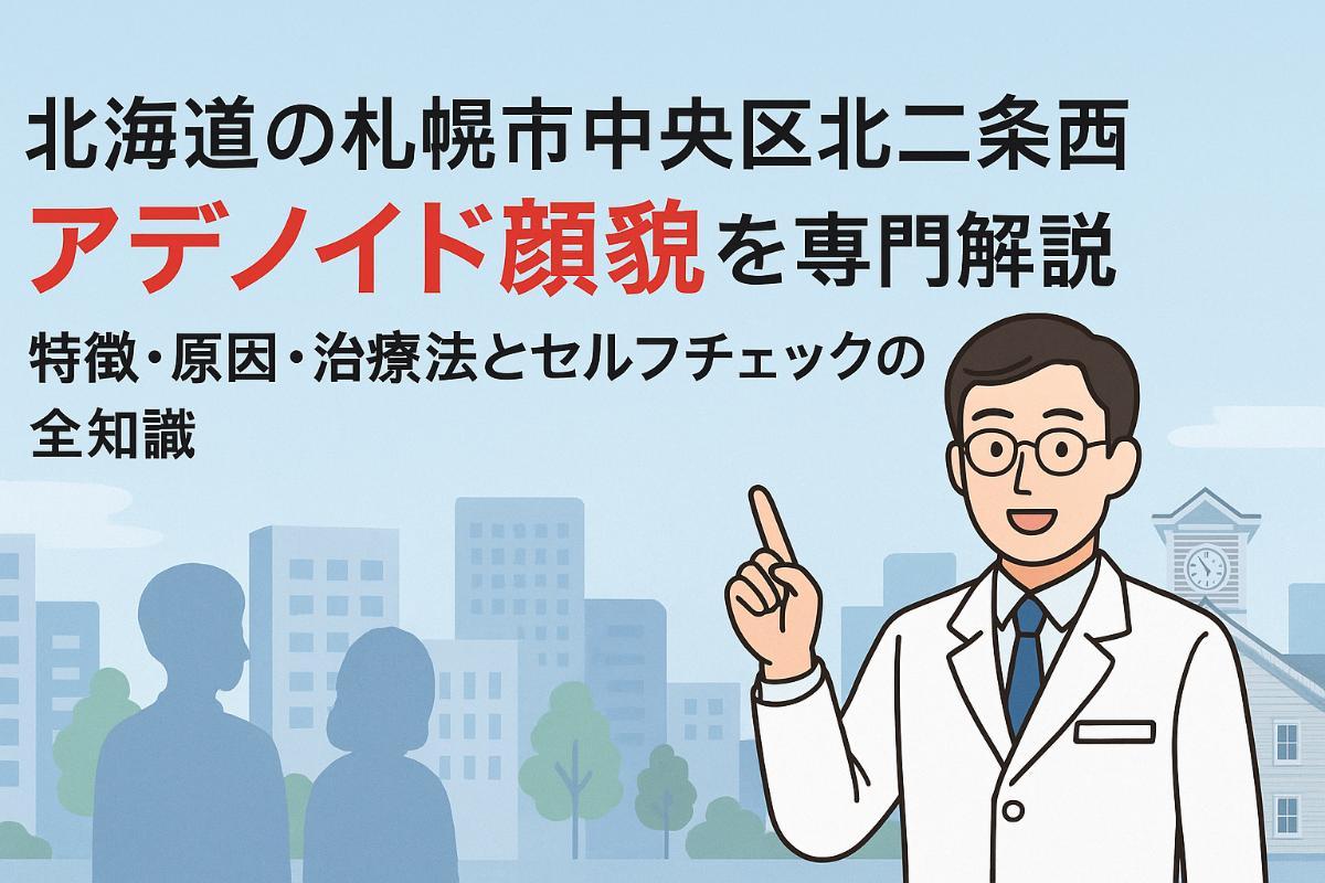 北海道の札幌市中央区北二条西でアデノイド顔貌を専門解説!特徴・原因・治療法とセルフチェックの全知識