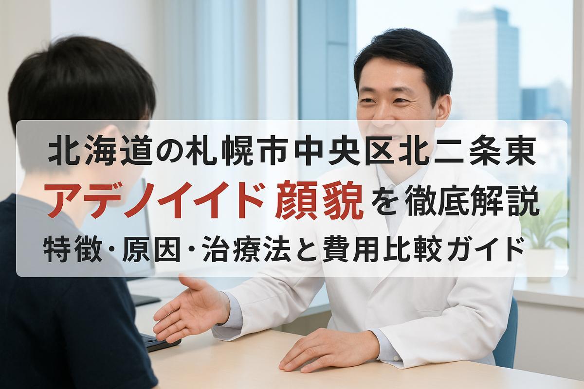 北海道札幌市中央区北二条東でのアデノイド顔貌の治療について|特徴・原因と費用比較ガイド