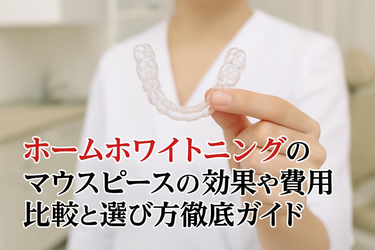 ホームホワイトニングマウスピースの効果や費用比較と選び方徹底ガイド