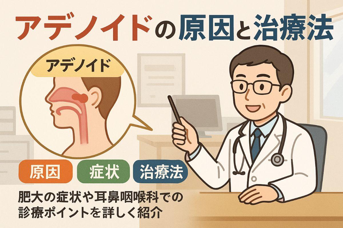 アデノイドとは何か原因や肥大の症状と治療法を耳鼻咽喉科が徹底解説