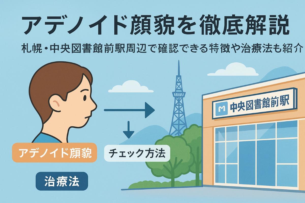 中央図書館前駅でアデノイド顔貌を徹底解説｜札幌でわかる特徴・セルフチェックと治療法