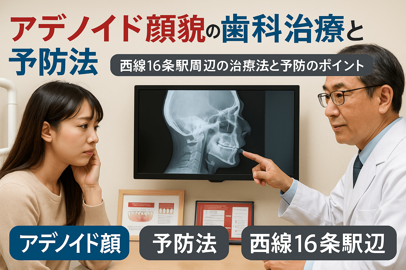 西線16条駅周辺でアデノイド顔貌を歯科治療で改善する方法と予防法について