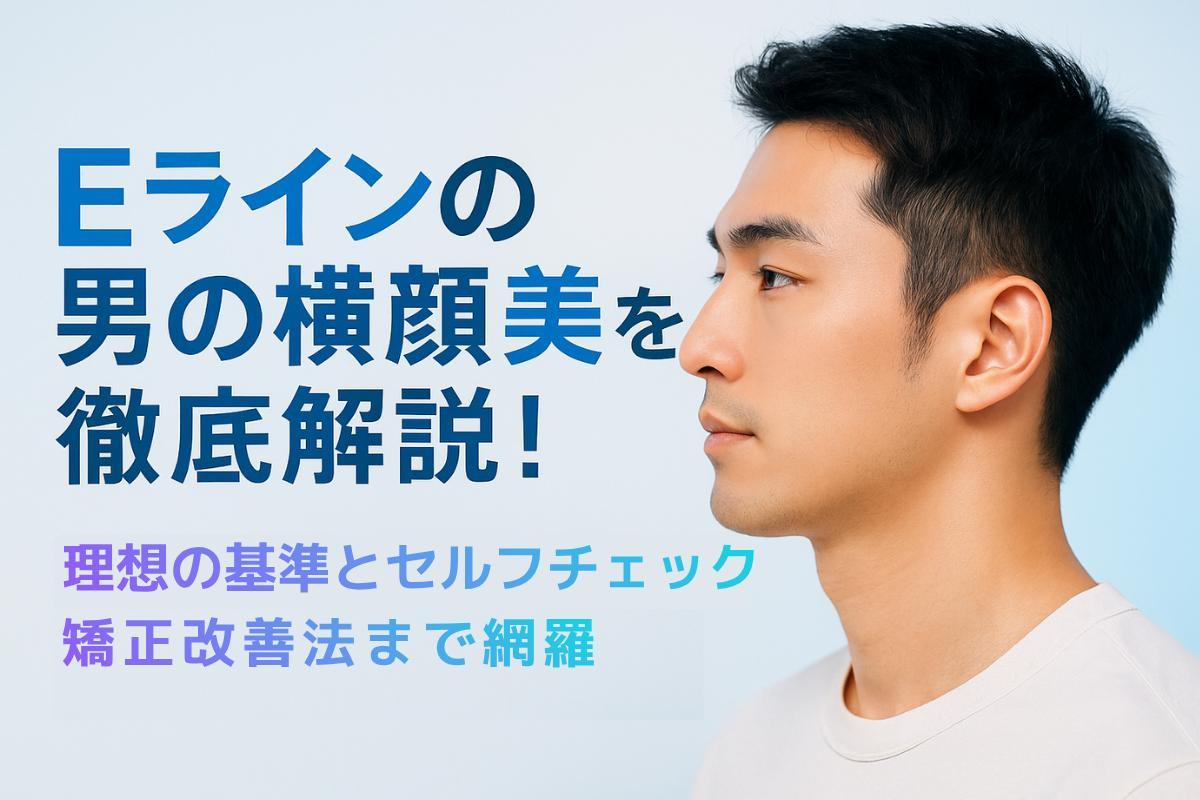 Eラインの男の横顔美を徹底解説！理想の基準とセルフチェック・矯正改善法まで網羅