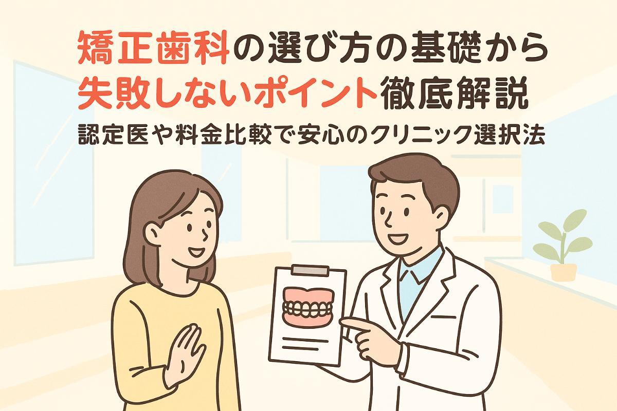 矯正歯科の選び方の基礎から失敗しないポイント徹底解説|認定医や料金比較で安心のクリニック選択法