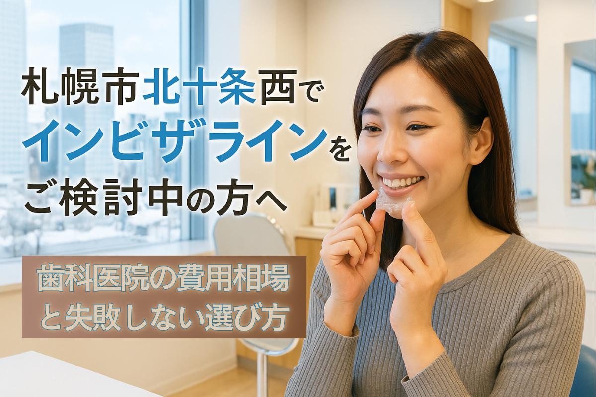 札幌市北十条西でインビザラインをご検討中の方へ・歯科医院の費用相場と失敗しない選び方