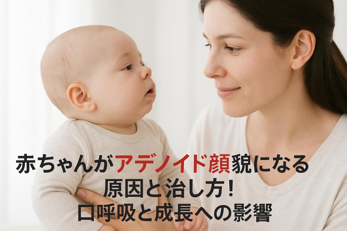 赤ちゃんがアデノイド顔貌になる原因と治し方ガイド！口呼吸と成長への影響