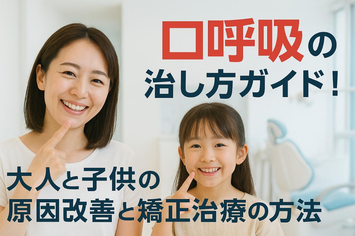口呼吸の治し方ガイド！大人と子供の原因改善と矯正治療の方法