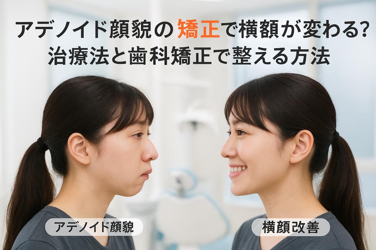 アデノイド顔貌の矯正で横顔が変わる？治療法と歯科矯正で整える方法