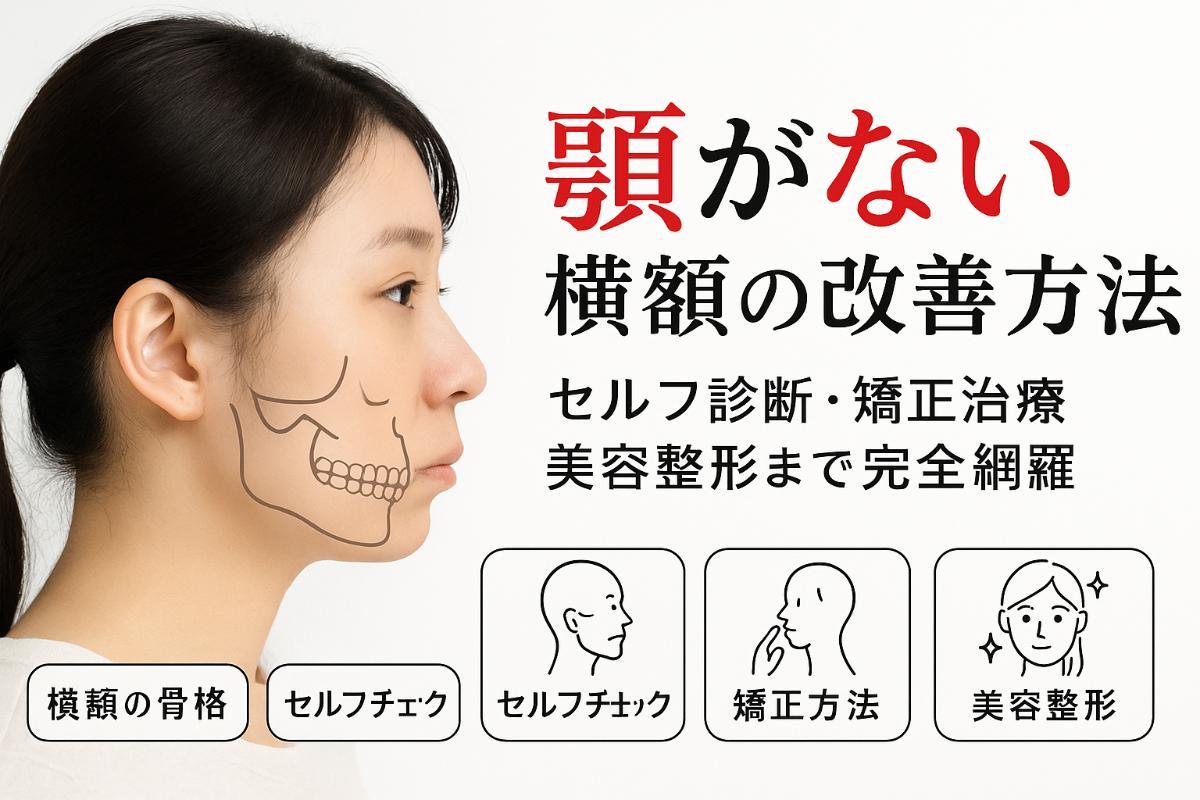 横顔で顎がない原因とセルフ診断方法から矯正治療や美容整形まで徹底解説
